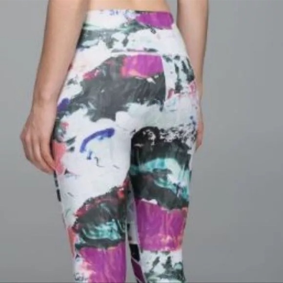 Lululemon High Times Multicolor Biggie Pigment Waves High Rise Leggings Pants 4 - Picture 10 of 11